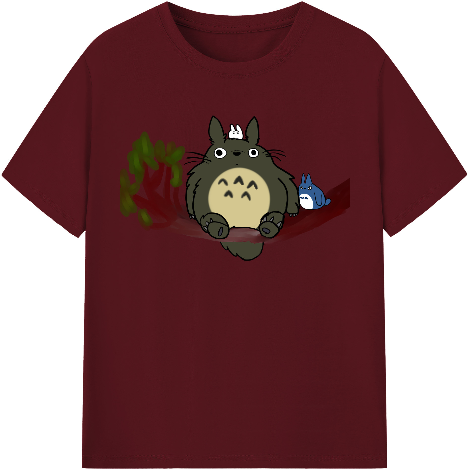 （画像用） となりのトトロ 草壁メイ 草壁サツキ My Neighbor Totoro Satsuki Kusakabe Mei Kusakabe 綿100％半袖Tシャツ（フロントプリント）